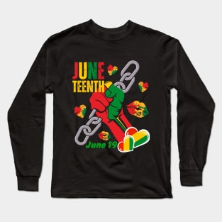 JUNETEENTH INDEPENDENCE DAY Long Sleeve T-Shirt